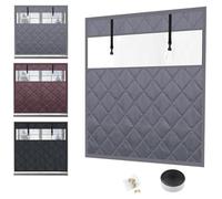 Visible Rideau Isolant Pour Fenêtre Hiver Auto-adhésif Couverture De Fenêtre Thermique 3 Couches Coupe-vent Kit De Film D'isolation Thermique Réutilisable Pour La Maison(Gris,55x60cm)