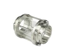 Visière à montage rapide pour fluides, Tuyau de 76 mm de diamètre extérieur, collier de serrage Tri Clamp 3", SS304, voyant de débit, Dipoter Homebrew