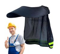 Visière Anti-Soleil pour Casque De Sécurité - Pare-Soleil Réfléchissant avec Protège-Nuque 33x50cm | Accessoire Léger pour Chantier, Jardinage, Extérieur, Soudage, Été Chaud