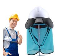 Visière Anti-Soleil pour Casque de Sécurité, Protection UV Fixée Au Casque pour Garde du Cou, Visière Aérée pour Chantiers de Construction et Aménagement Paysager Prévention Coup de Chaleur