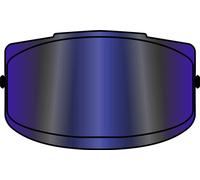 Visière bleue réfléchissante Airoh Commander Helmet