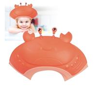 Visière Bonnets Casquette de Bain Enfant, Réglable Bonnet De Chapeau Douche Bébé, Protection Casquette Protégez les Yeux et Oreilles des Enfants, Baby Bath Shower Cap (Rose)