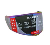 Visière Casque Arc-en-Ciel Iridium Originale LS2 Rapid III FF820 - MF9677