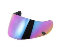 Visiere Casque Moto pour HJ-09 CL-15 CL-17 CL-16 CL-SP AC-12 FS-10 CS-R1 IS-16 CS-R2,Remplacement de Visière de Lentille de Casque de Bouclier de Vent de Moto pour Le Casque intégral (Arc-en-Ciel)