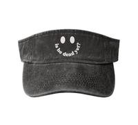 Visiere Casquette Est-Il Déjà Mort ? Casquette De Baseball Anti-UV Visière Soleil Réglable Visor Cap pour Cyclisme Pêche Tennis