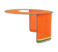 Visière Chantier pour Casque Sécurité Pare-soleil Couvre-casque Bord Large en Mesh Aéré Pliable pour Meilleure Ventilation Adaptée aux Chantiers Montage Extérieur Espaces Publics, Orange