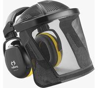 Visière combi en nylon et bandeau jaune Secure 2 de Hellberg