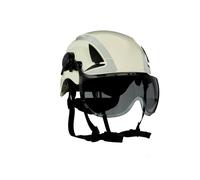 Visière courte 3M X5-SV02-CE pour les casques de protection X5000 et X5500, grise, traitement antibuée et anti-rayures, polycarbonate x1 morceau