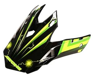 visière cross astone mx400dr wild - noir / vert UNICA