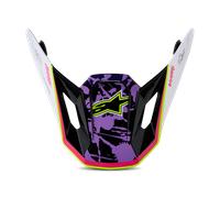 Visière de Casque Alpinestars S-M7 Blaster Violet/Rose/Blanc/Brillant Violet,Rose,Blanc,Brillant