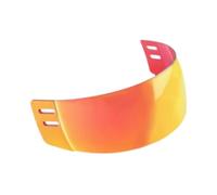 Visière de casque de hockey - Accessoires légers et pratiques pour homme et femme - Rouge - 21 cm