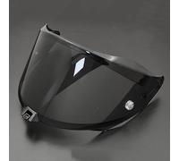 Visière de Casque pour KYT R2R, Protection UV Teintée Verres de Casque de Moto, Lentille de Lunettes de Casque Pare-Brise de Visière de Casque,H Deep Black