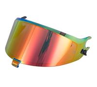 Visière de Casque pour Shark Spartan GT/GT Pro/Spartan RS, Protection UV Teintée Verres de Casque de Moto, Lentille de Lunettes de Casque Pare-Brise de Visière de Casque,C Red Gold