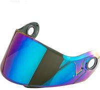 Visière de casque rabattable Ajustement approprié Compatible avec le casque LS2 FF370/ FF394/ FF325/ FF386 Verre de lentille multicolore en option Visière de casque de moto