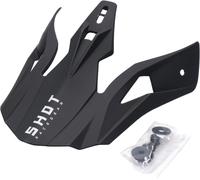 Visière de casque SHOT PULSE SOLID avec vis noir brillant