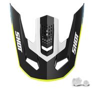 Visière De Casque Shot Race Gear Speed Hybrid Rouge brillant Rouge brillant