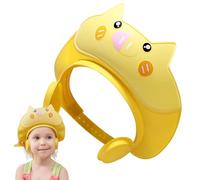 Visière de douche - Bonnet de bain, chapeau de protection réglable avec protection des yeux et des oreilles, matériau imperméable doux pour les pour se baigner, laver les cheveux et jouer