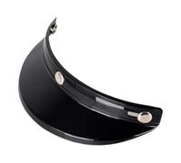 Visière de moto - Pare- de moto - Style vintage | Design à trois clips pour casquettes de moto rétro, visage ouvert, tête de mort, pare-soleil amovible