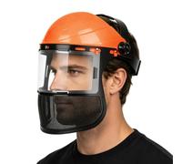 Visière de Protection Débroussaillage Écran en Maille Grillagé Masque | pour Jardinage Élagage Tondeuse Bricolage, Casque Forestier Léger et Serre-tête Réglable pour