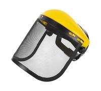 Visière de Protection pour Tondeuse à Gazon, Grillage Métal Jaune