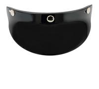 Visière de rechange pour casque de moto avec 3 boutons-pression et protection en polycarbonate pour protection contre le soleil et le vent