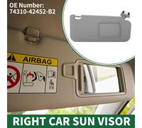 Visière De Soleil Côté Passager Droit Pour Voiture, Assemblage De Visière De Soleil, pour Toyota Rav4 2010-2012, En Plastique, Avec Miroir, No.74310-42452-B2, Gris