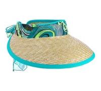 Visière en Paille Summer Mood by Lierys turquoise One Size