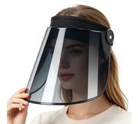 Visière intégrale - Chapeau de pluie imperméable anti-buée avec large bord | Protection contre le vent et réglage d'une main | Casquette pour homme et femme - Pour les trajets scolaires, la pêche, le