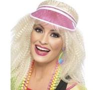 Visière joueuse de poker rose taille unique rose G