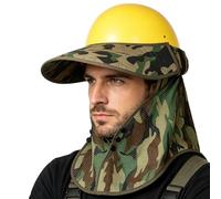 Visière Pare-pour Casque de Sécurité | Maille Ajustable Respirante Anti-UV - Visière Solaire Pour Casque L'Été - pour Chantiers de Construction en Été, Travaux Extérieurs, Cyclisme, Pêche, Randonnée P