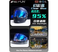 Visière Photochromique Pour Ruroc Atlas 3.0 4.0,Édition Track Eox,Écran Intégral Pour Casque,Pare-Soleil Anti-Buée - Type Clear Revo Blue