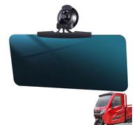 Visière solaire extensible - Protecteur de voiture imperméable anti-éblouissement, rotation réglable à 180 degrés, dimensions 13 x 4,72 pouces, panneau acrylique vert, support ABS fixation adhésive ou