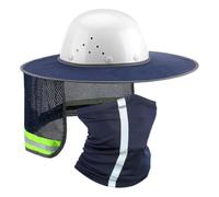 Visière solaire pour casque de protection avec bandes réfléchissantes pour la nuque et