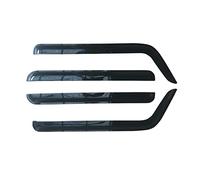 Visières De Déflecteurs De Vent De Fenêtre Latérale Automatique Noire pour Hummer H2 H3 2003-2009 Rain Guard Door Visor Vent Shades Dark Smoke Ventvisor Pare-Fumée Coupe-Vent Vitres(for H3 2005-2009)