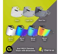 Visières de moto Arai VAS-V Max Vision - avec sourcils (RX-7V/EVO, Quantic,...