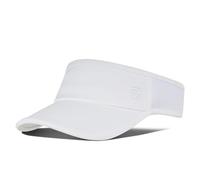 Visières de Soleil Sportives Casquette de Golf Chapeau Léger et Respirant Maille avec Protection UV Visière Courte Ajustable Casquettes de Protection Solaire pour la Course et le Tennis Blanc