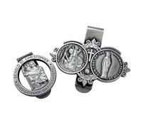 Visières de véhicule religieuses à clip Saint Christophes pour voyage catholique accessoire de protection de Saint Christophe
