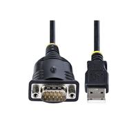 StarTech.com 3ft (1m) USB to Serial Cable, DB9 Male RS232 to USB Converter, USB to Serial Adapter for PLC/Printer/Scanner/Network Switches, USB to COM Port Adapter - Prolific IC, Automatic Handshake, Windows/macOS (1P3FP-USB-SERIAL) - câble série - DB-9 p