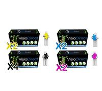 Visiodirect 10 Toner Type TN326BK x4 Noir 4000p TN326C x2 Cyan TN126M x2 Magenta TN126Y x2 Jaune 3500p pour Epson MFC-L8650CDW Certifcats ISO 9001 ISO 15893