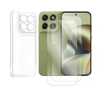 Visiodirect 2 Verre trempé pour Motorola Moto G77 5G / Moto G67 + Coque