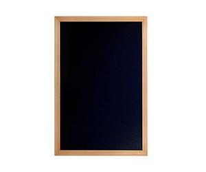Visiodirect Ardoise Murale en Bois Teck Clair - 60 x 40 cm