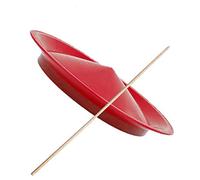 Visiodirect Assiette de Jonglerie avec Un bâton de 50 cm-Rouge