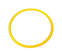 Visiodirect Cerceau Plat en polypropylène de Couleur Jaune - diamètre 50 cm