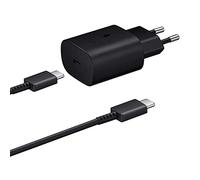 Visiodirect Chargeur Secteur Rapide 25W avec Cable de Charge USB-C Type C pour Sony Xperia 5 II 6.1"/TCL 10 TABMAX 10.36" - Noir
