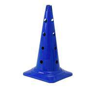 Visiodirect Cône 12 Trous Bleu avec Hauteur de 40 cm et Base 28 x 28 cm, avec Encoche pour Cerceau Plat et Jalon