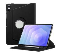 Visiodirect Coque Rotatif en Simili Cuir Compatible pour Samsung Galaxy Tab S11 Ultra SM-X930 SM-X936 14.6" - Noir