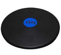 Visiodirect Disque à Lancer en Caoutchouc densifié 800 GR avec Rond Central en Bleu Roi