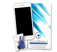 Visiodirect Ecran Complet Compatible avec iPhone 7 Blanc vitre Tactile + ecran LCD sur Chassis de Telephone Portable + Outils