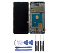 Visiodirect Ecran Complet Compatible avec Samsung Galaxy S20 FE SM-G780F Blanc vitre Tactile + Ecran LCD sur Chassis + Kit Outils