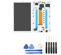 Visiodirect® Ecran Complet Compatible avec Samsung Galaxy Tab A7 Lite 8.7 SM-T220 SM-T225 Blanc vitre Tactile + écran LCD sur Chassis + Kit Outils